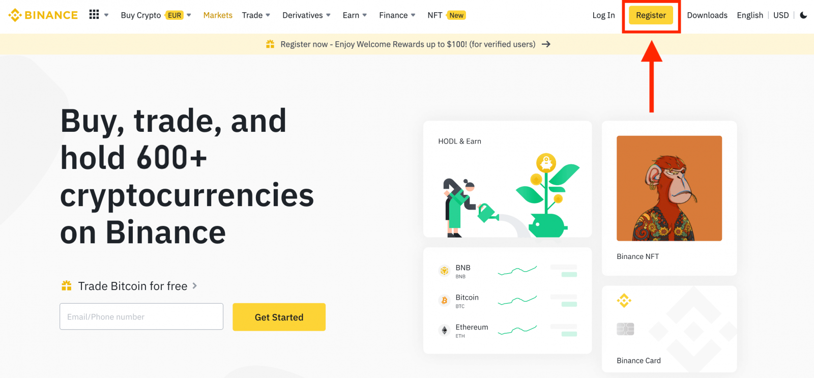 Как зарегистрировать и подтвердить аккаунт в Binance Как зарегистрировать и подтвердить аккаунт в Binance